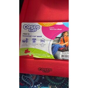 Cosco Kids Rise LX Booster Car Seat Racecar Red 40-100 lbs BC177HCF Backless